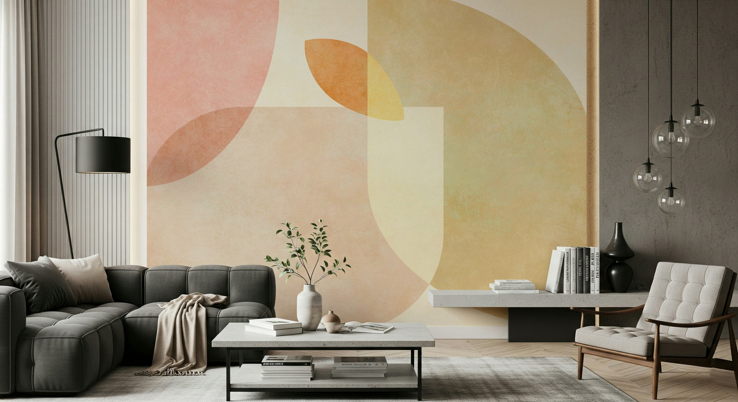 A serene abstract pattern wall mural for your decor.

