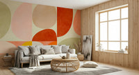 A contemplative modern design wallpaper mural for a feature wall.

