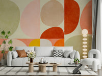 A classic geometric design wallpaper for walls.

