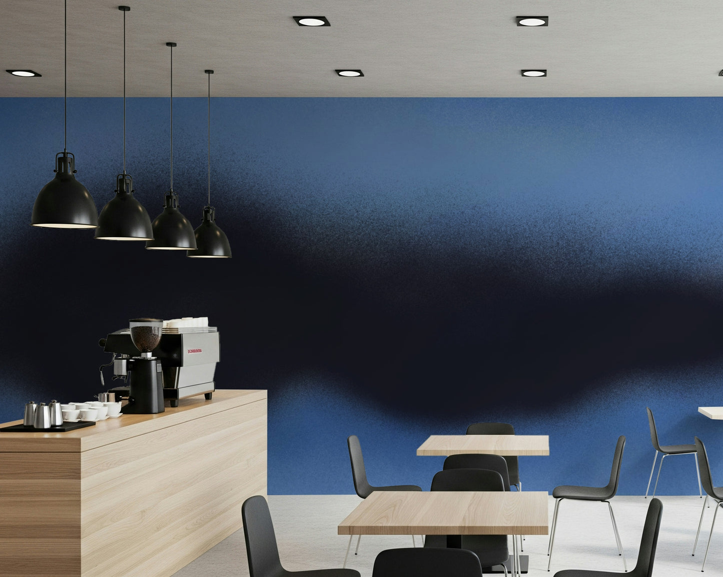 An artistic nature inspired mural for home decor.

