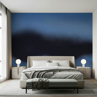 A calming serene sky wallpaper mural that defines a space.


