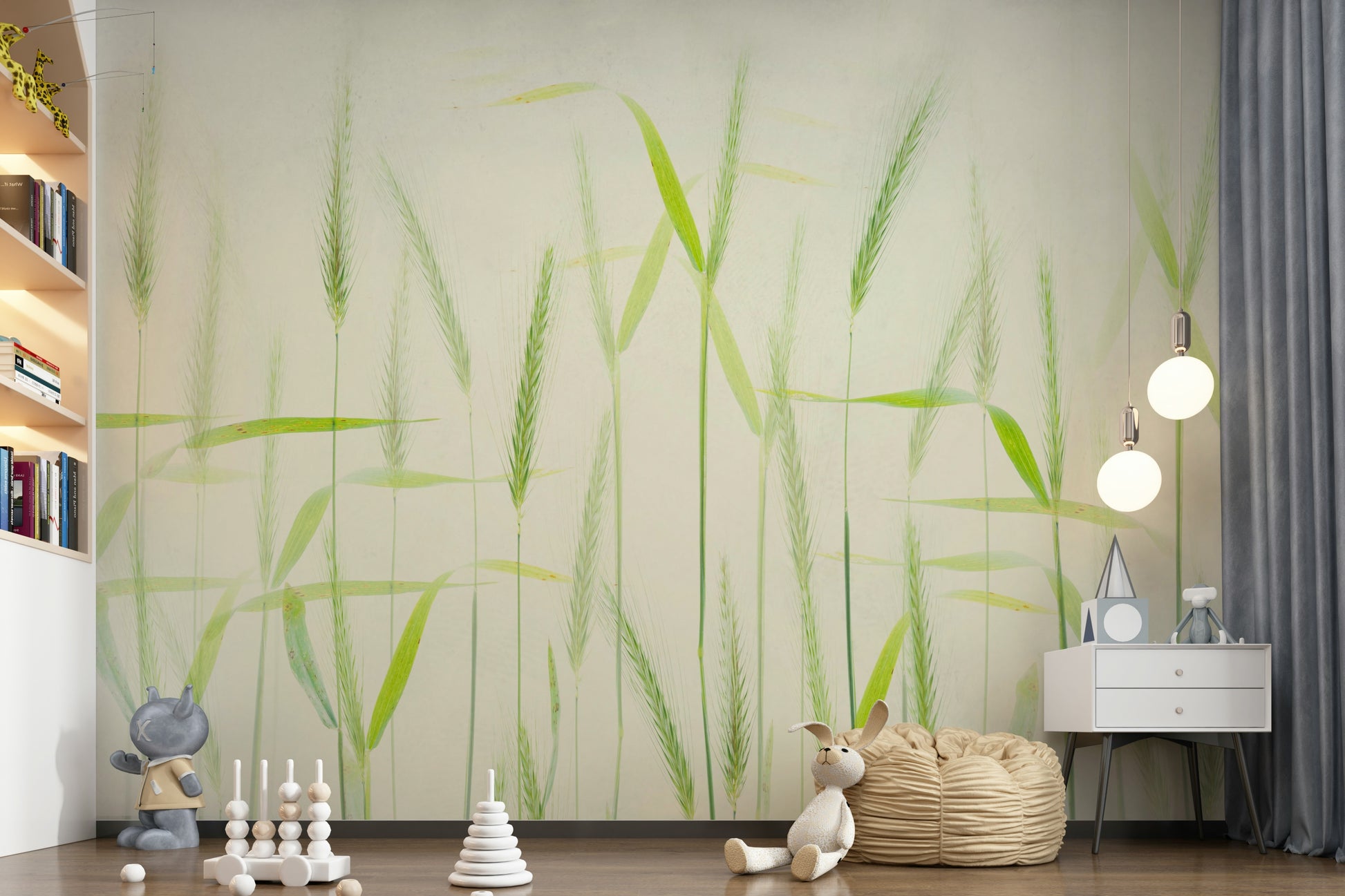 A classic grain field wallpaper for walls.

