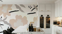 An artistic nature inspired mural for home decor.

