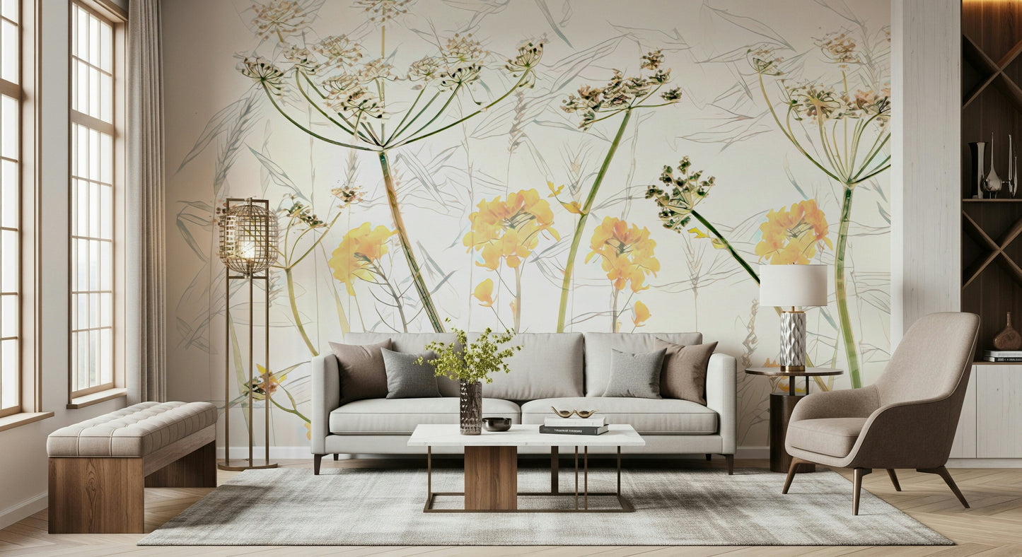 A classic floral wallpaper for walls.

