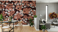 An artistic nature inspired mural for home decor.

