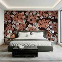 A serene subtle flower wall mural for your decor.

