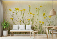 A classic meadow scene wallpaper for walls.

