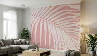 A beautiful tropical foliage wall mural for a living room.

