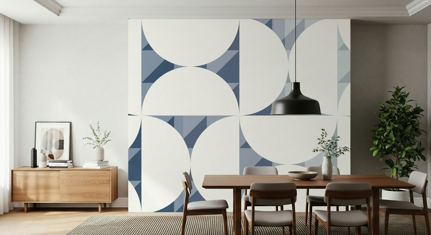 A serene abstract pattern wall mural for your decor.