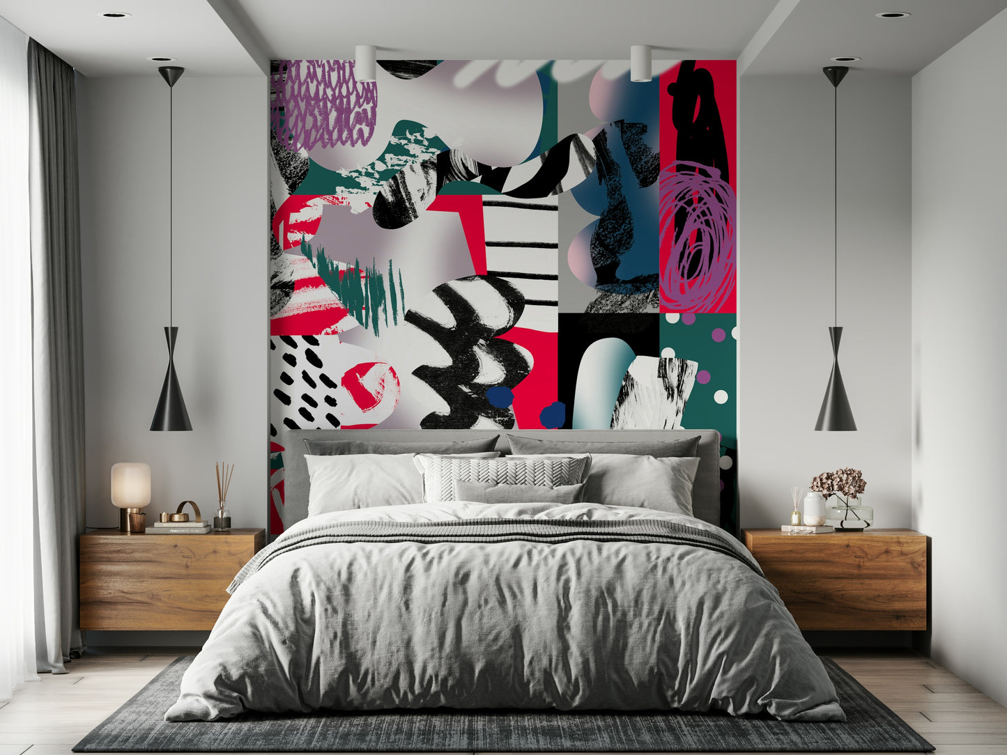 A classic abstract design wallpaper for walls.