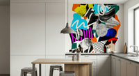 A classic abstract design wallpaper for walls.