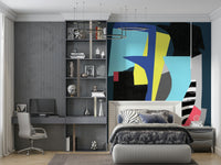 A classic abstract block wallpaper for walls.