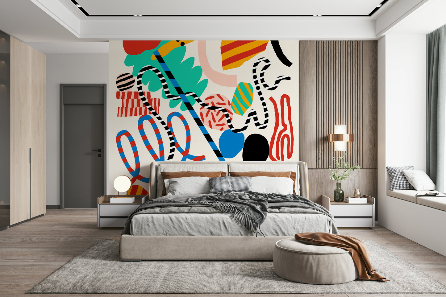 A serene elevated design wall mural for your decor.

