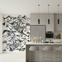 A contemplative dramatic vista wallpaper mural for a feature wall.

