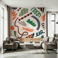 A classic abstract pop wallpaper for walls.


