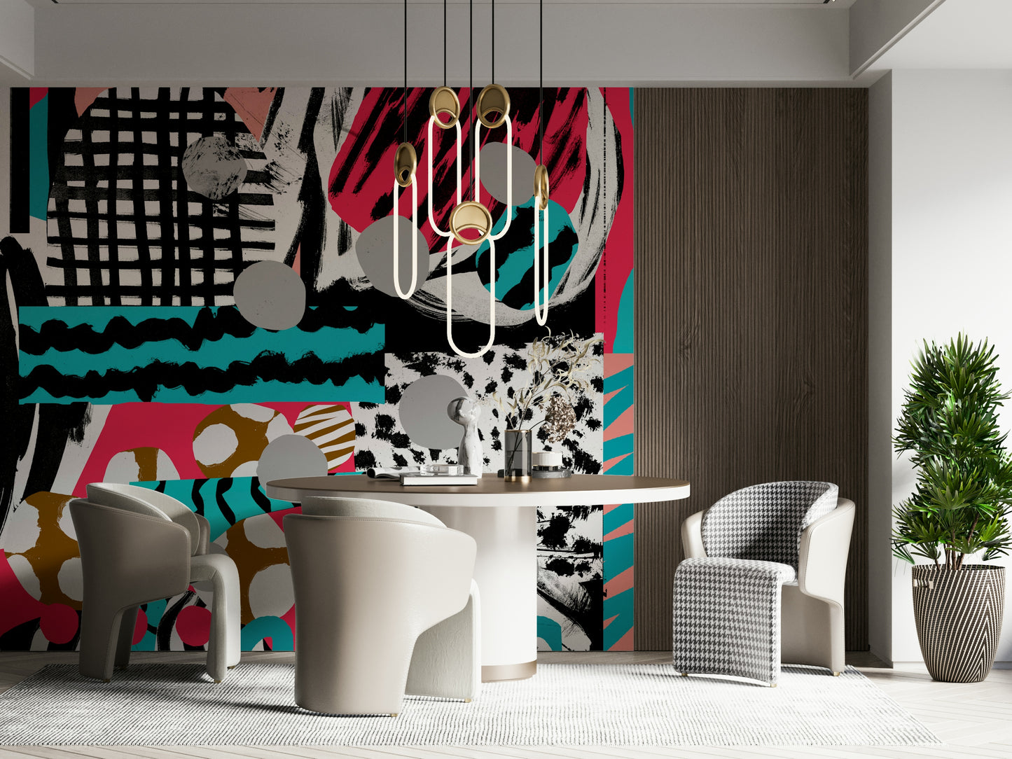 A classic abstract design wallpaper for walls.

