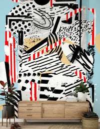 A contemplative elegant marble wallpaper mural for a feature wall.

