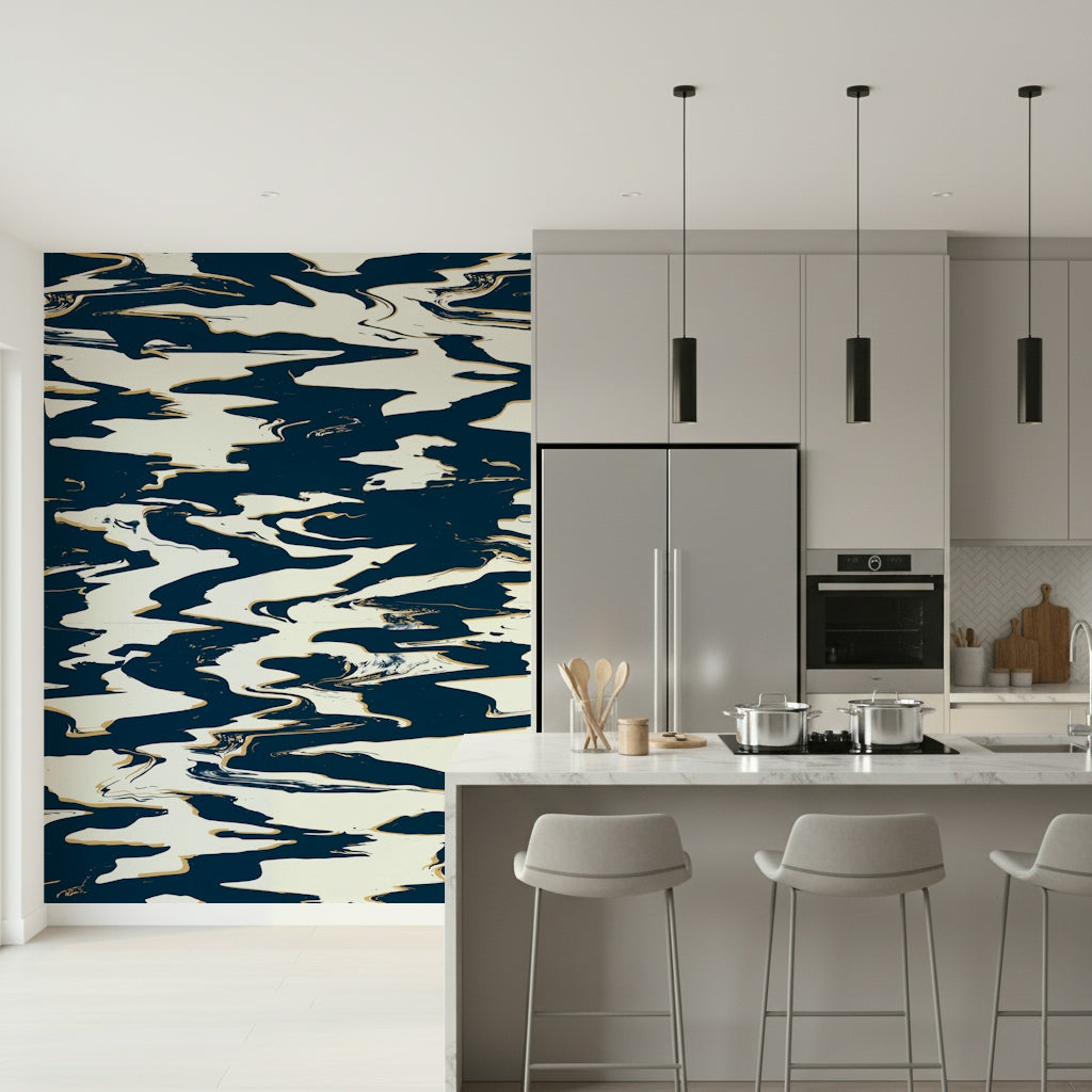 A serene flowing water wall mural for your decor.


