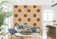 A classic floral wallpaper for walls with a modern feel.