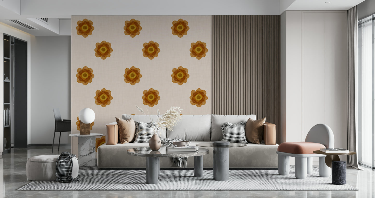 A classic floral wallpaper for walls with a modern feel.