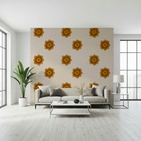An artistic nature inspired mural for home decor.