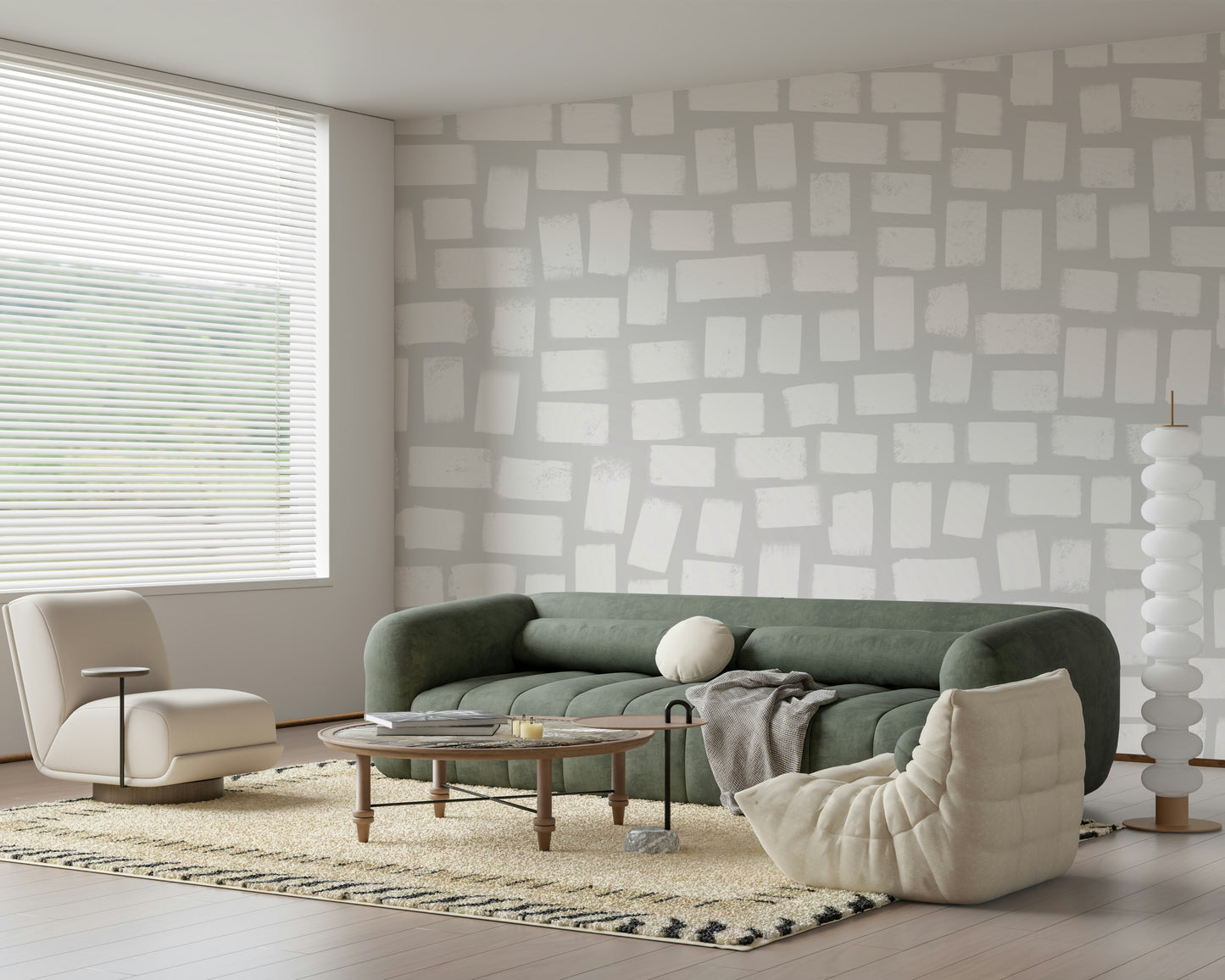 A classic abstract design wallpaper for walls.
