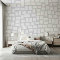 A contemplative gentle design wallpaper mural for a feature wall.