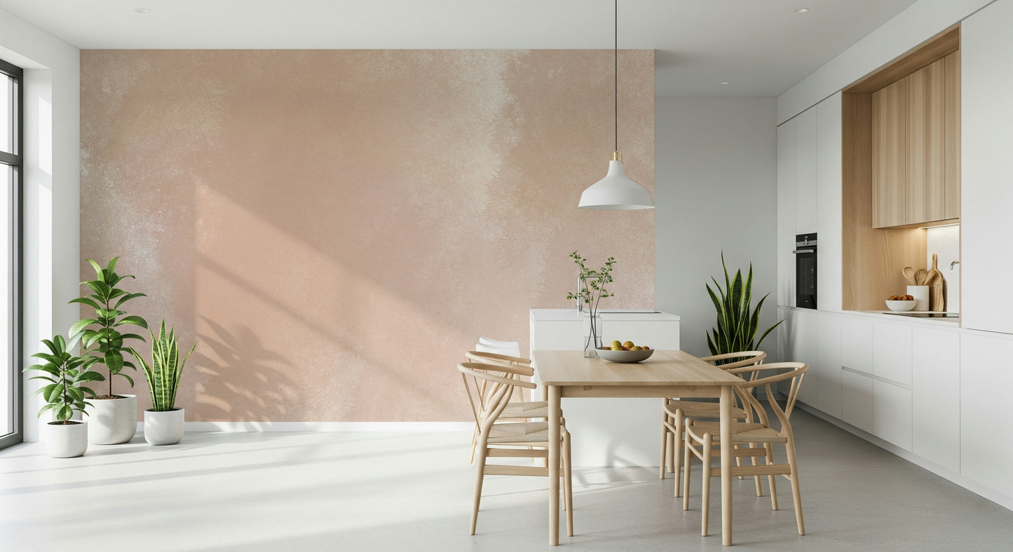 A peaceful whisper abstract mural on decorative wallpaper.