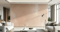 A graceful subtle pattern wall mural in warm, terracotta tones.