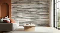 A beautiful minimalist line wallpaper mural for a modern home.