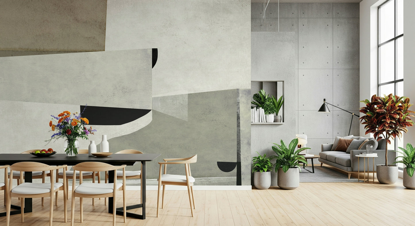 A serene minimalist pattern wall mural for your decor.