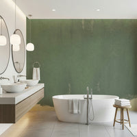 An artistic natural abstraction mural on minimalist wallpaper.