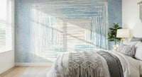 A contemplative gentle design wallpaper mural for a feature wall.