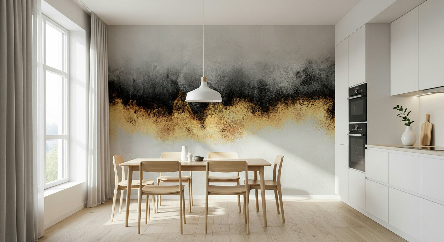 A serene subtle color wash wall mural for your decor.