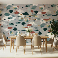 A beautiful modern art wall mural of delicate texture.