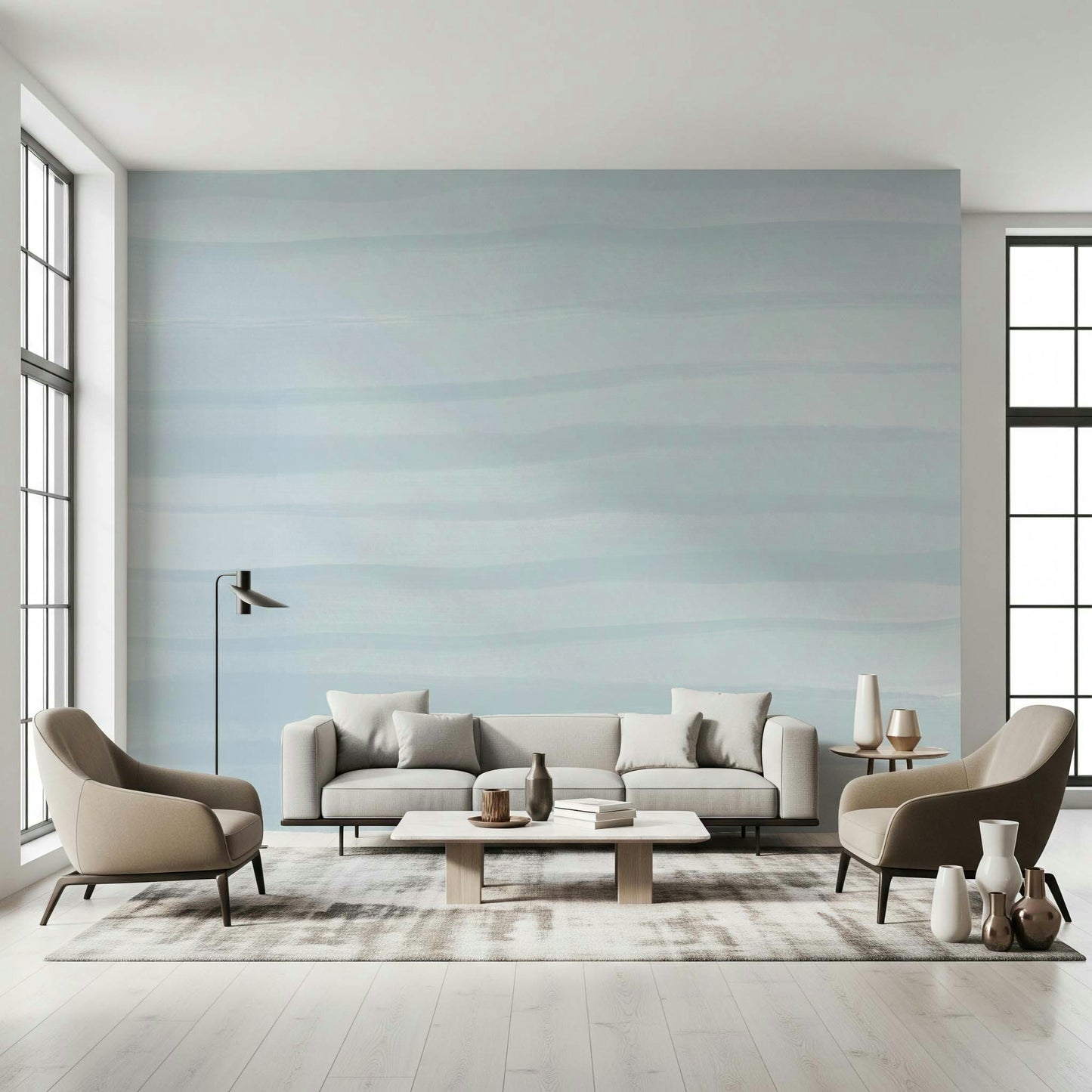 Soft Blue Tide Wall Mural - 2749518