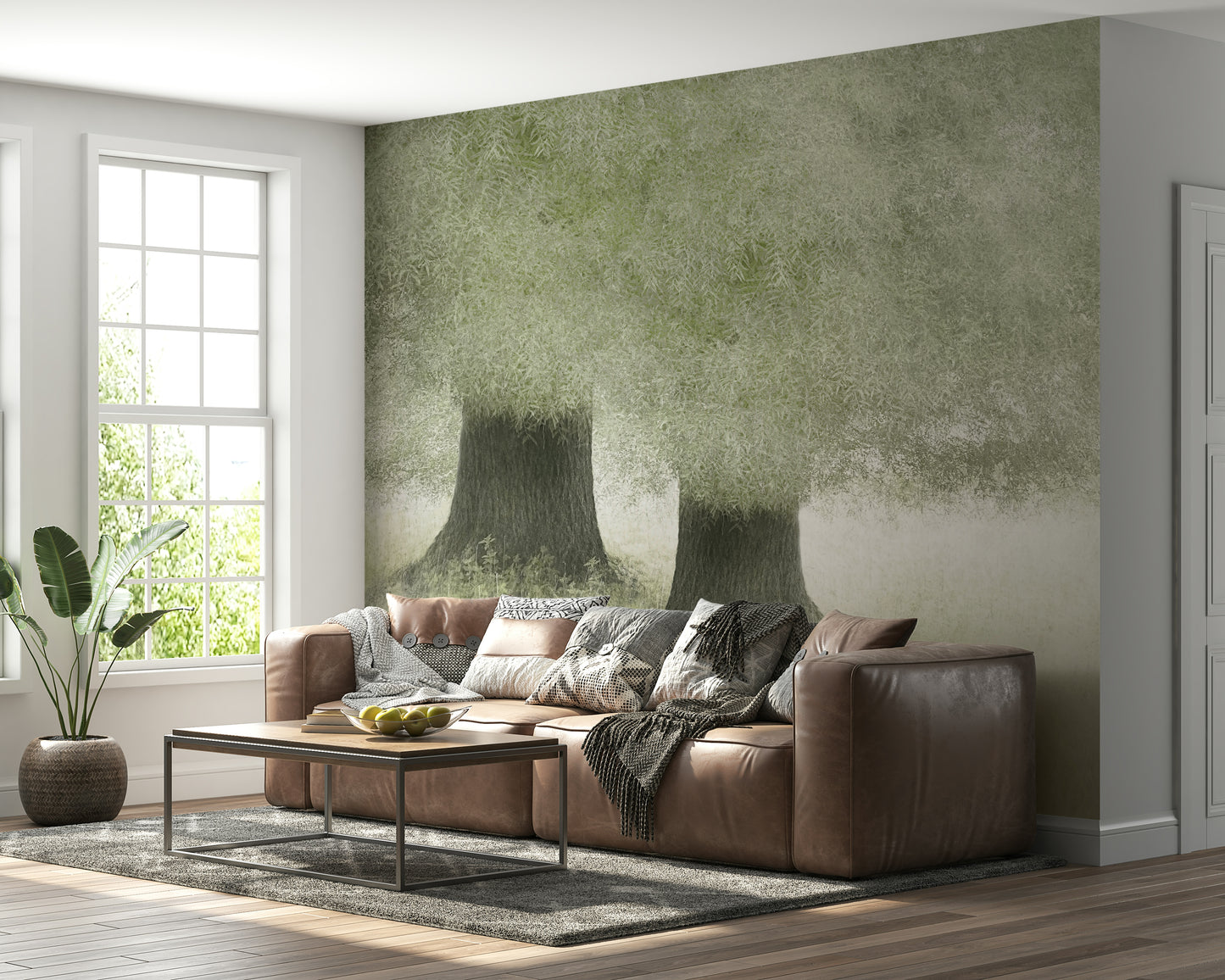 Verdant Veil Wall Mural -2111102