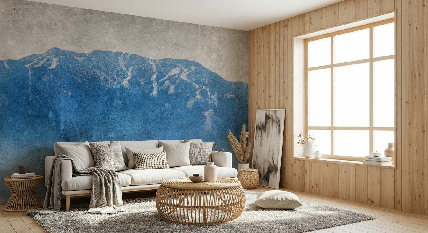 Blue Mountain Vista Wall Mural -2671431