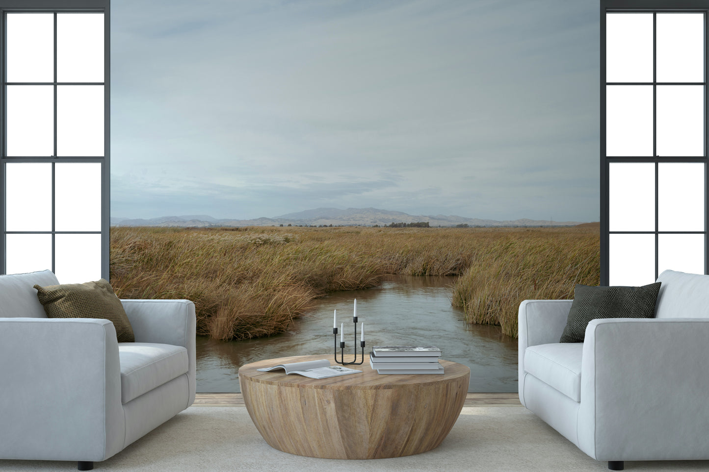 Tranquil Marsh View Wall Mural -2670006