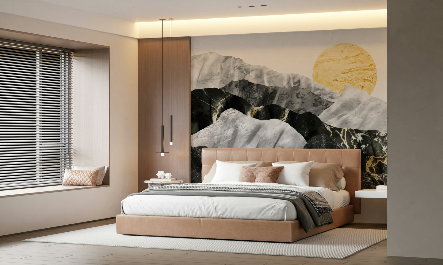 Marble Peaks Wall Mural -2583866