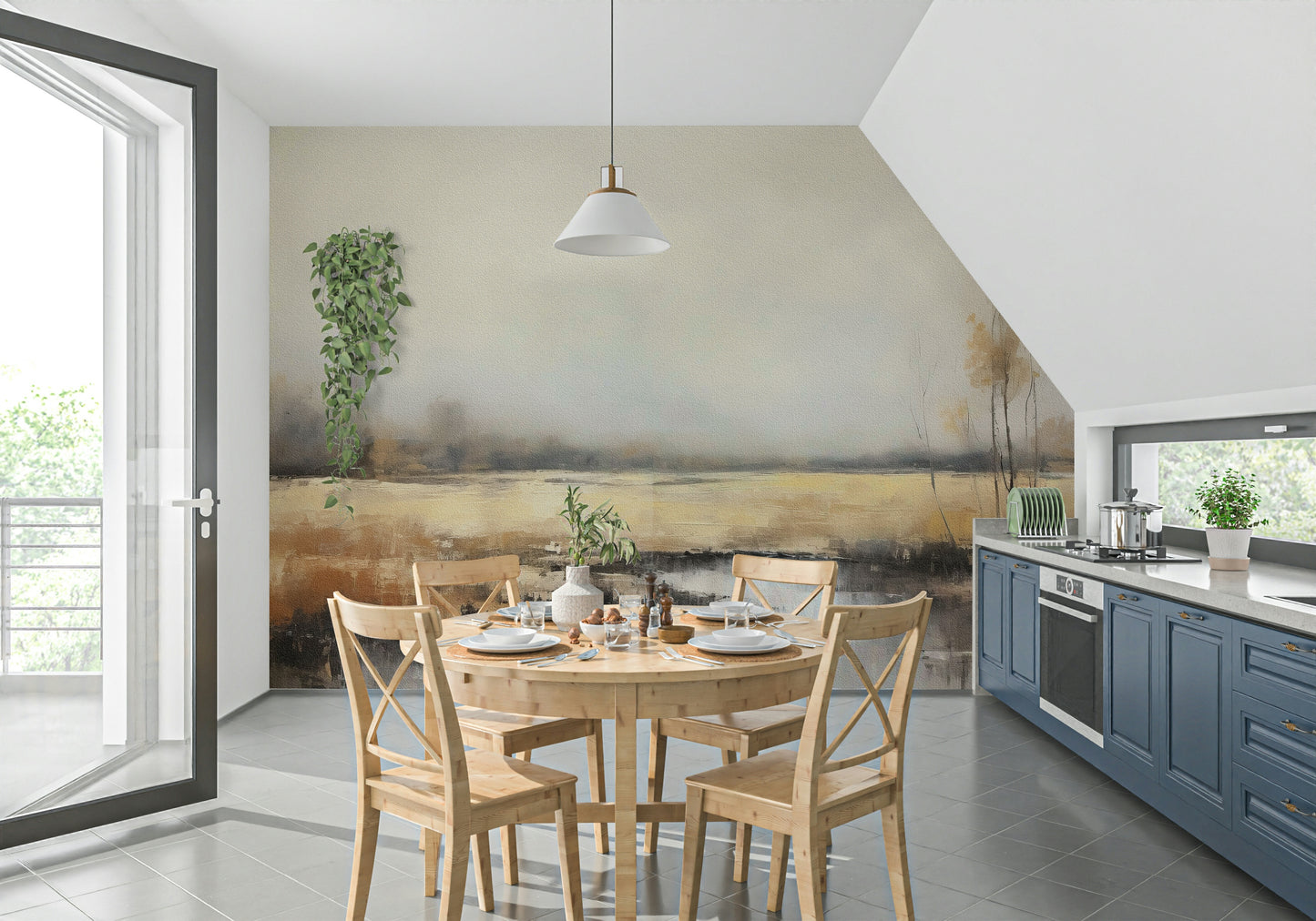 Golden Marsh Serenity Wall Mural -2816794