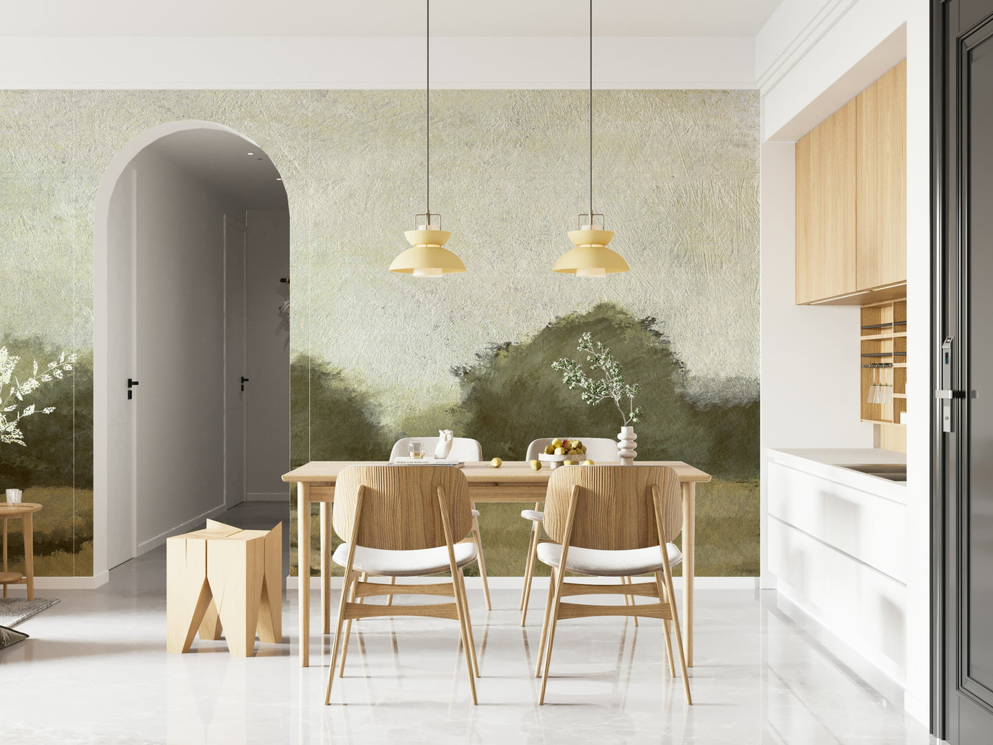 Misty Path Wall Mural -2879452