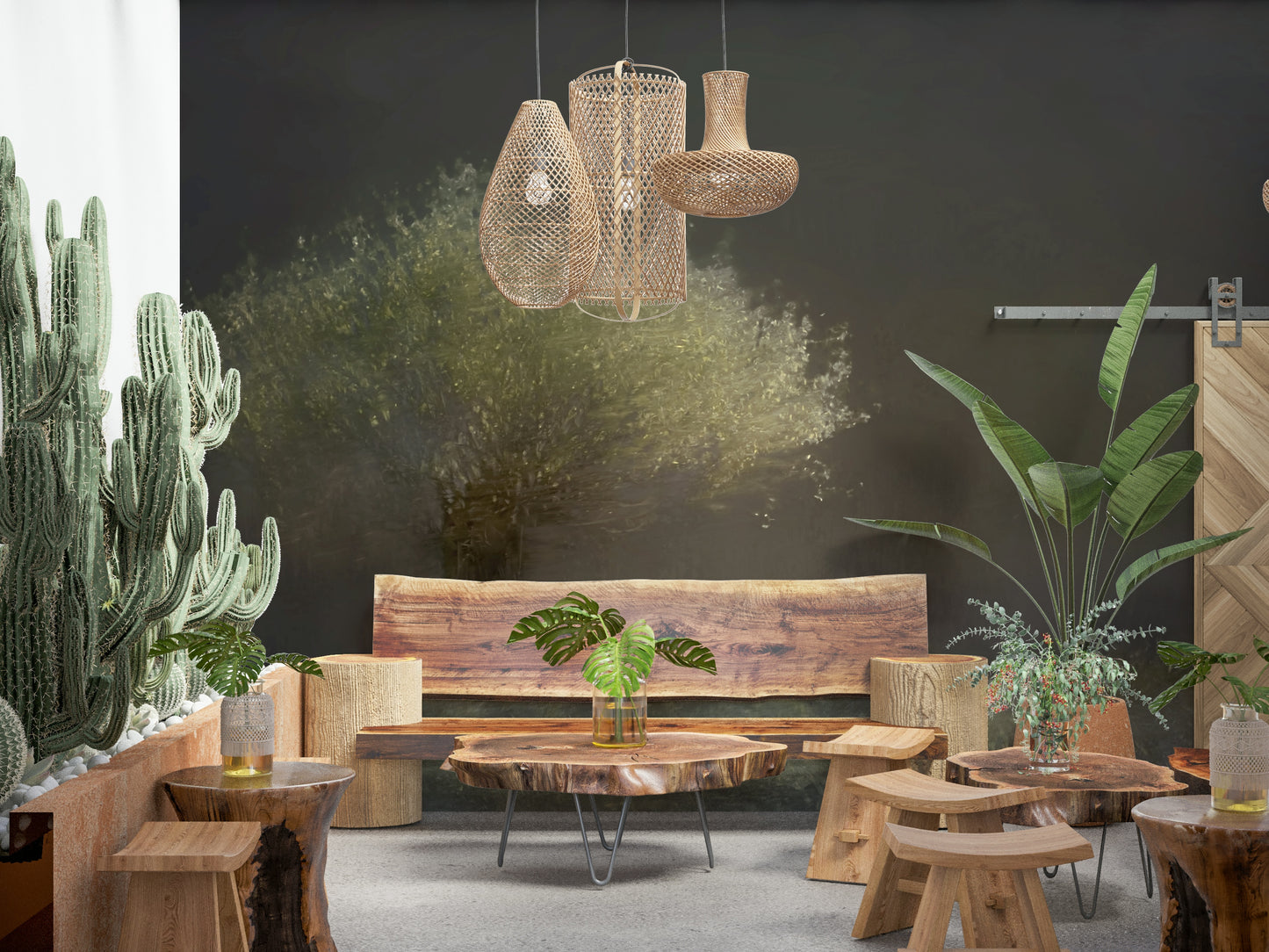 Luminous Tree Wall Mural -1430994