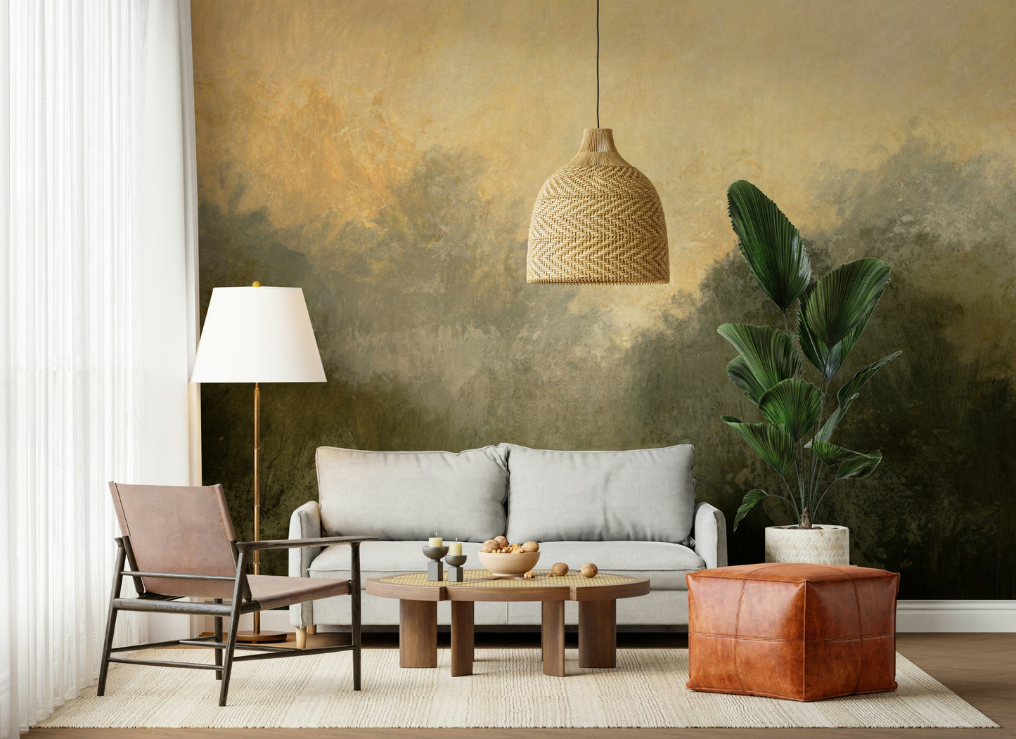 Golden Valley Haze Wall Mural -2803059