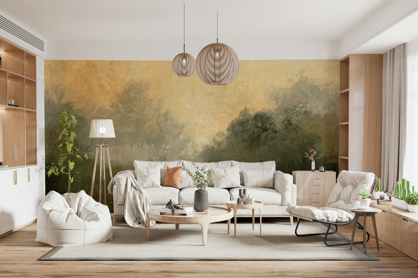 Golden Valley Haze Wall Mural -2803059