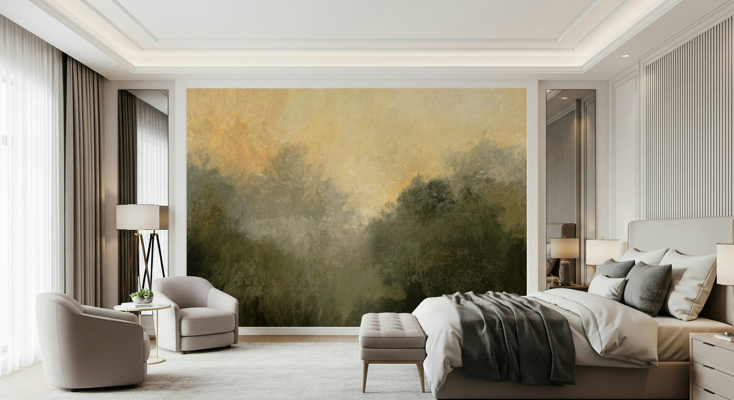 Golden Valley Haze Wall Mural -2803059