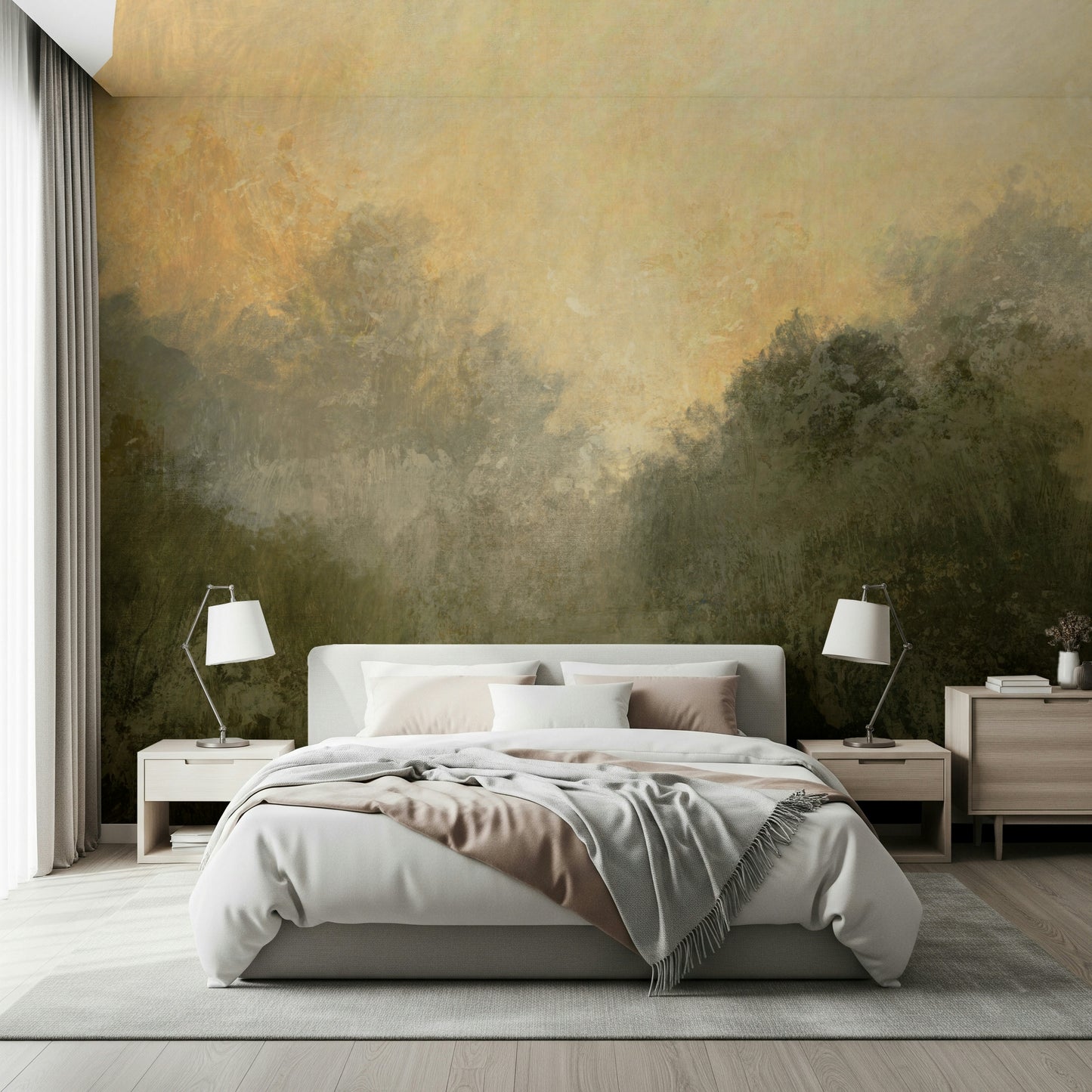Golden Valley Haze Wall Mural -2803059
