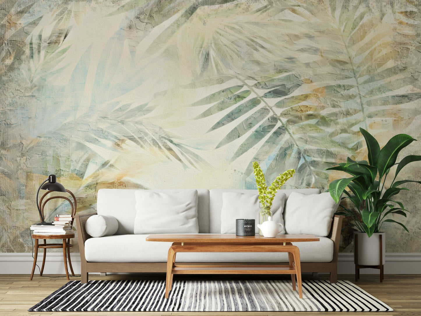 Gilded Fronds Wall Mural -2530874
