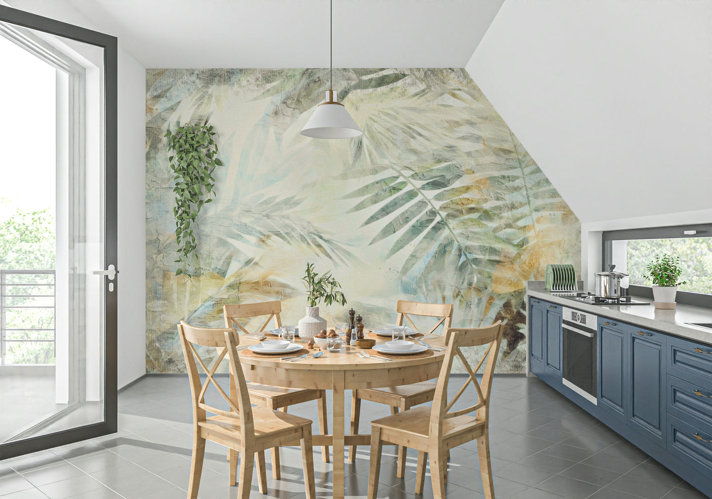 Gilded Fronds Wall Mural -2530874