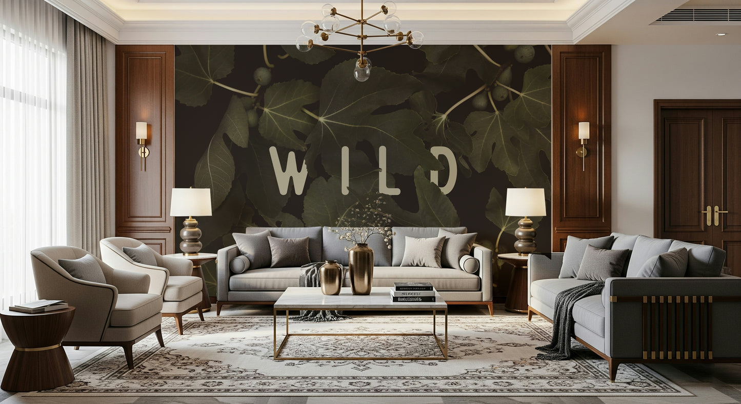 Fig Leaves: Stay Wild Wall Mural -2489734